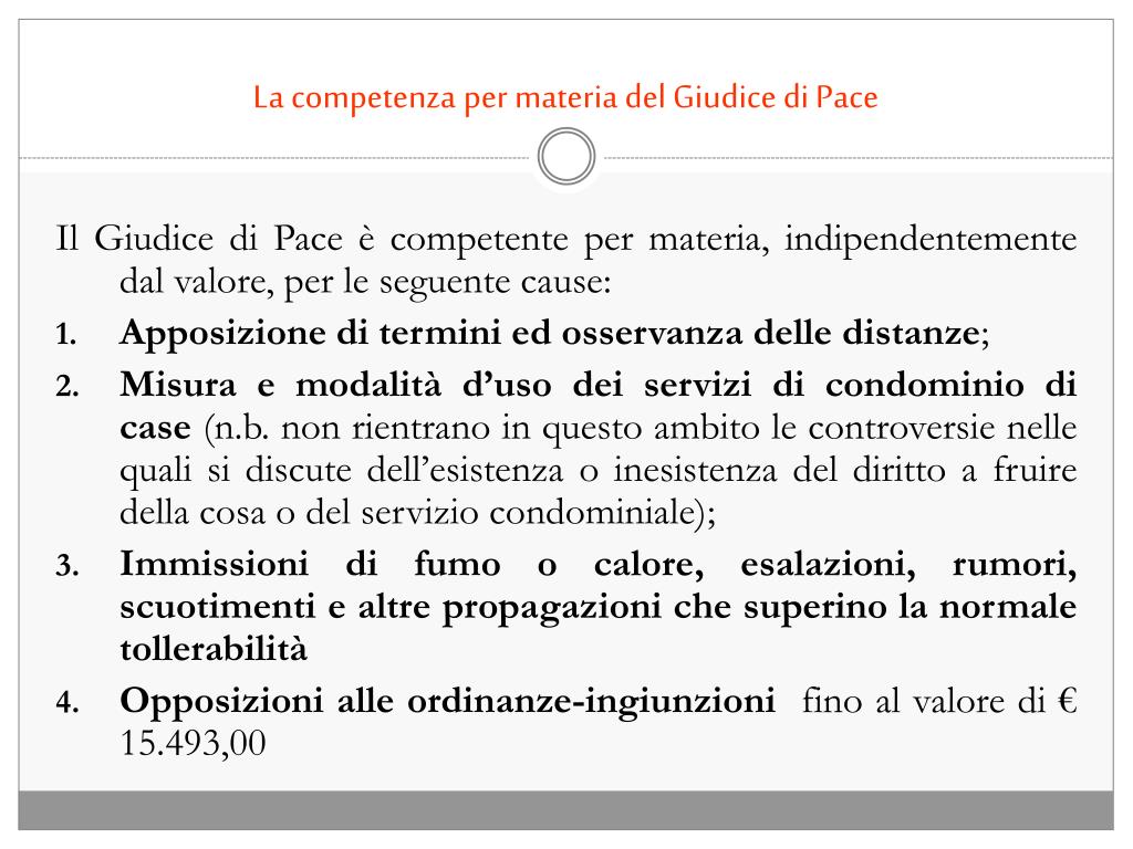 Competenza Per Valore Giudice Di Pace Riforma Cartabia PPT - La Competenza PowerPoint Presentation, free download - ID:6281062