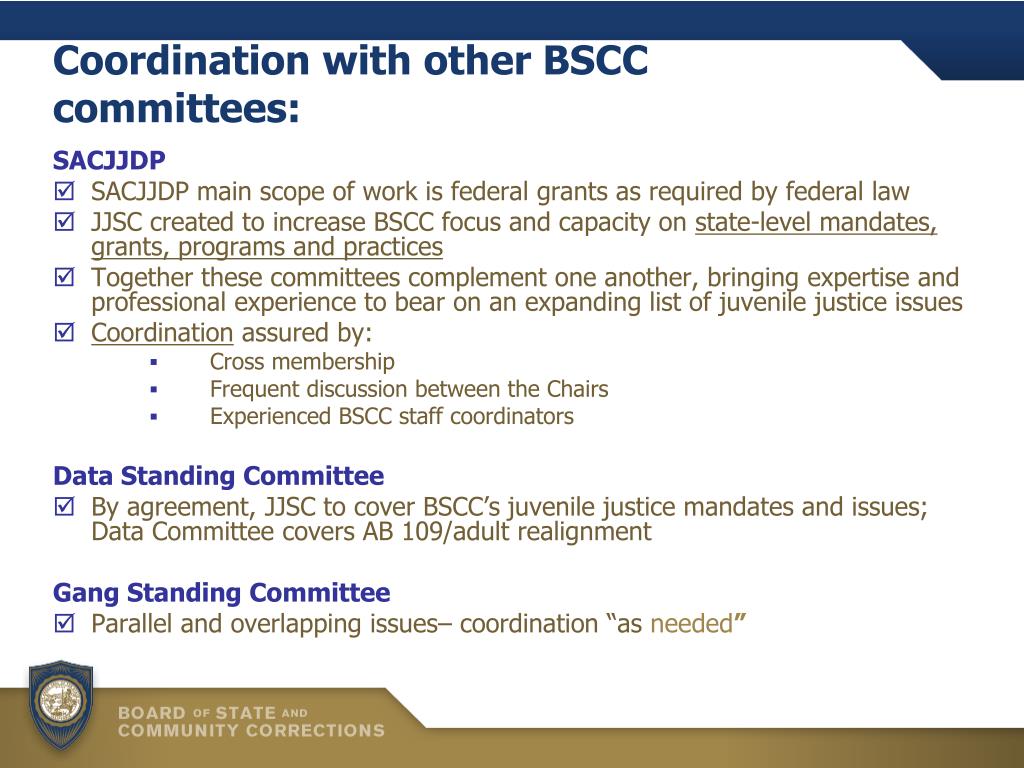 PPT - Juvenile Justice Standing Committee PowerPoint Presentation, free ...