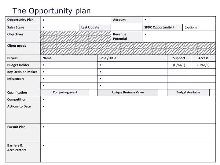 define business opportunity plan