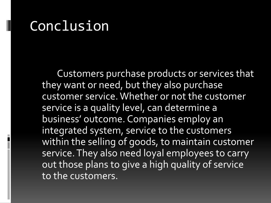 customer service essay conclusion