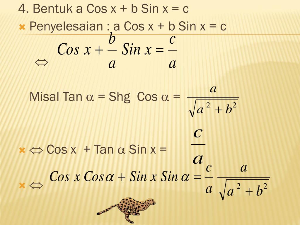 B sin x c. Cos x = b. Sinx. Sinx=b. Sin x + cos x.