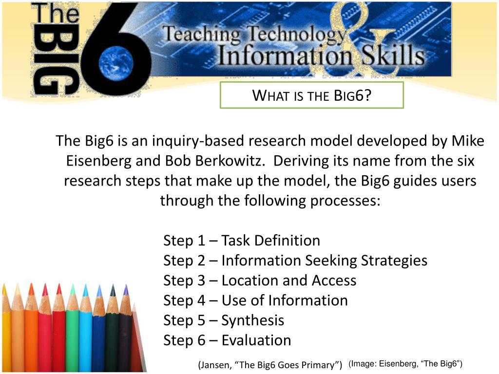 big 6 research skills