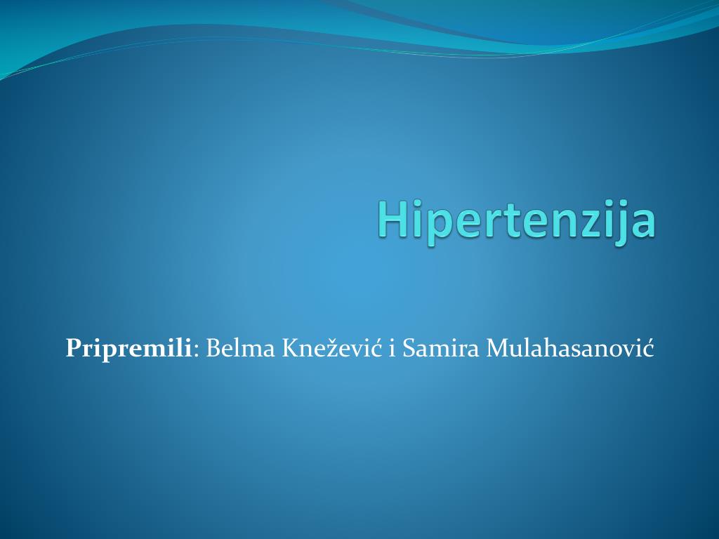 hipertenzija biokemija povlačenjem od hipertenzije