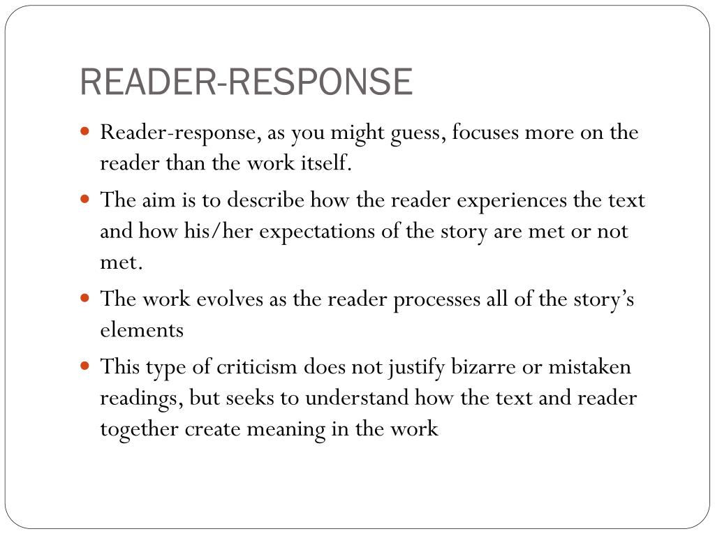 reader response criticism definition