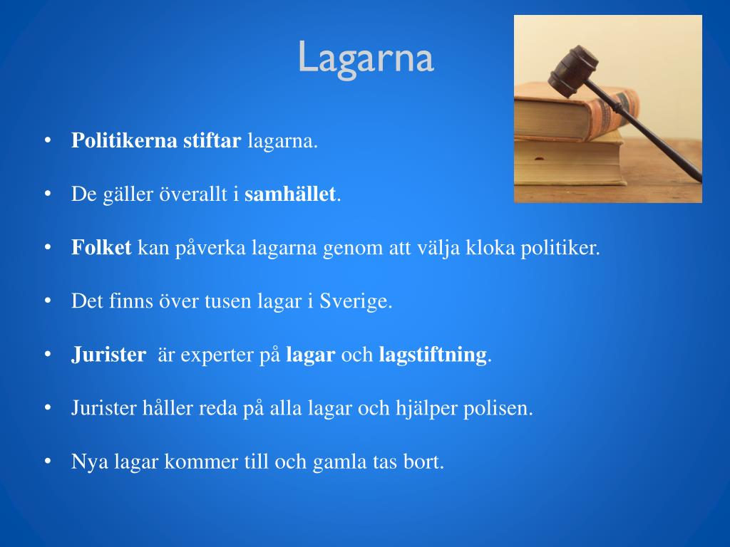 PPT - Lag och Rätt PowerPoint Presentation, free download - ID:6293360