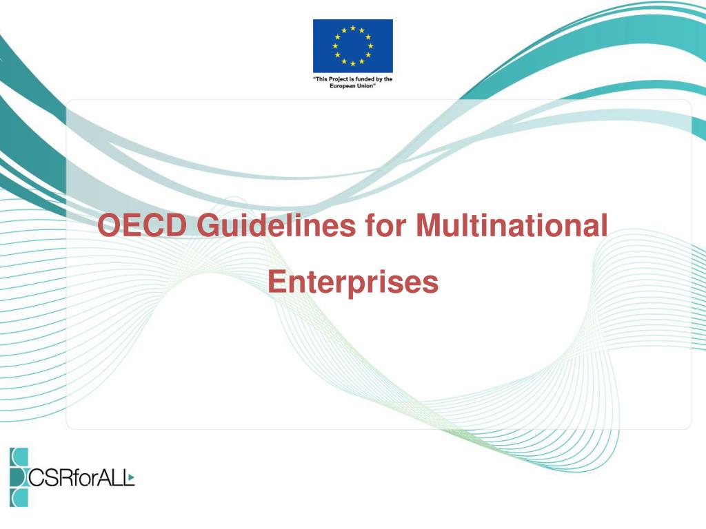 PPT OECD Guidelines for Multinational Enterprises PowerPoint