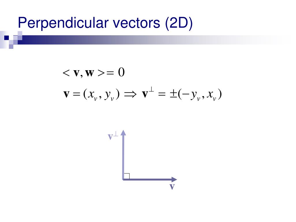 find perpindicular vector 2d