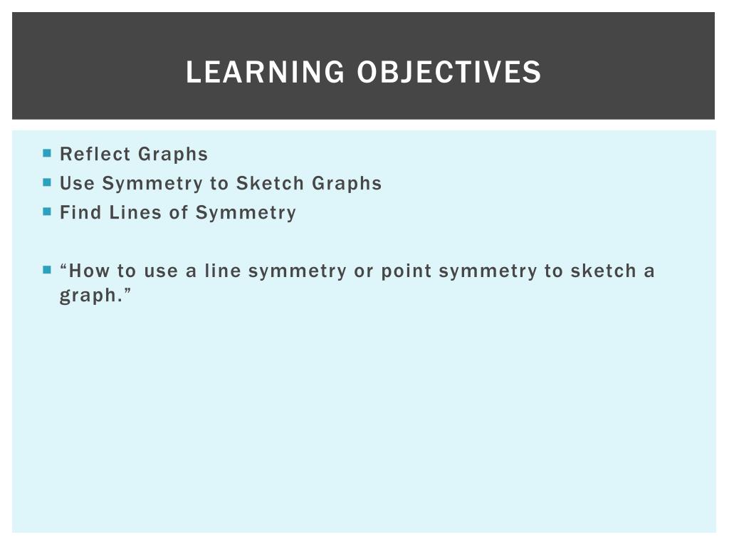 Ppt Reflecting Graphs Symmetry Powerpoint Presentation Free