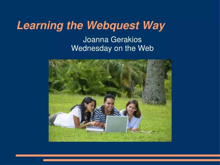 learning the webquest way n.