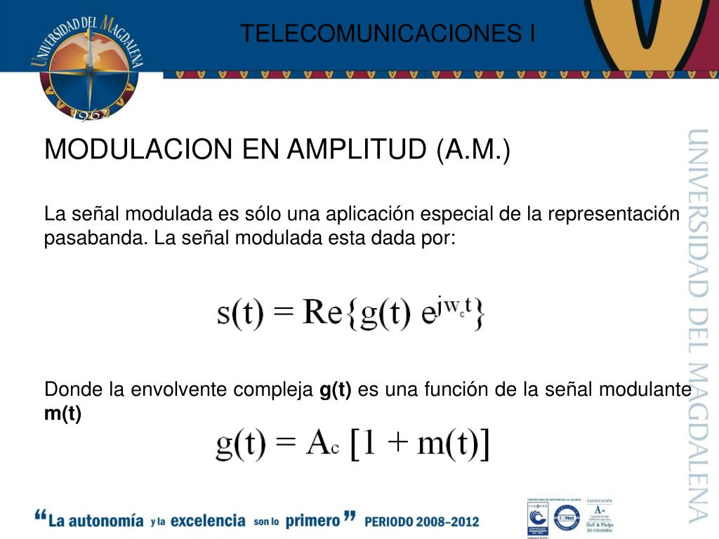 PPT MODULACION DE AMPLITUD Definición Análisis