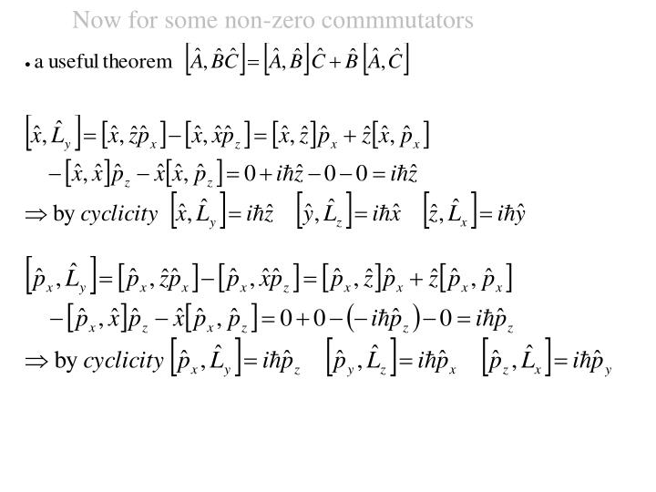PPT - Angular momentum: definition and commutation PowerPoint ...