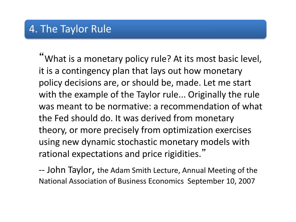 Taylor Rule Definition