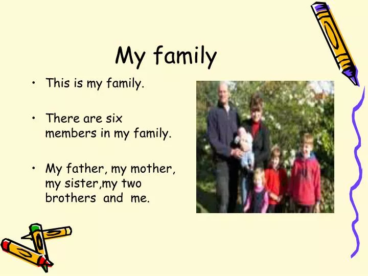 powerpoint presentation about my family