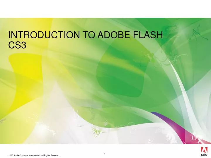 PPT INTRODUCTION TO ADOBE FLASH CS3 PowerPoint Presentation, free