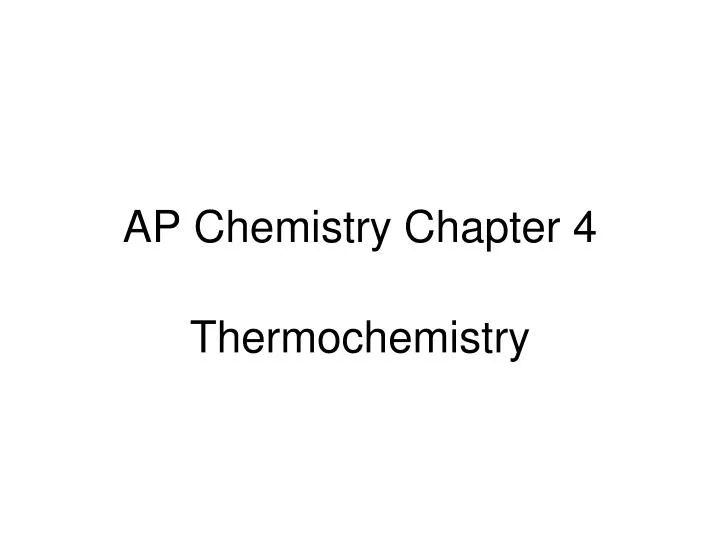 PPT - AP Chemistry Chapter 4 PowerPoint Presentation, free download ...