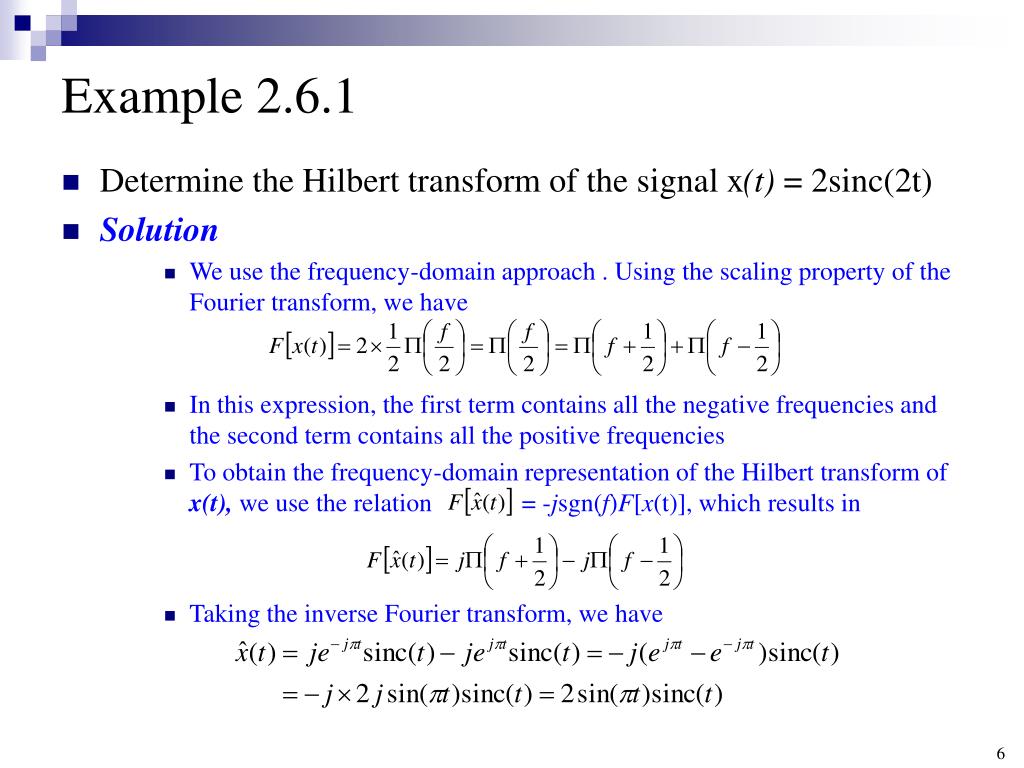 hilbert transform hilbert transform