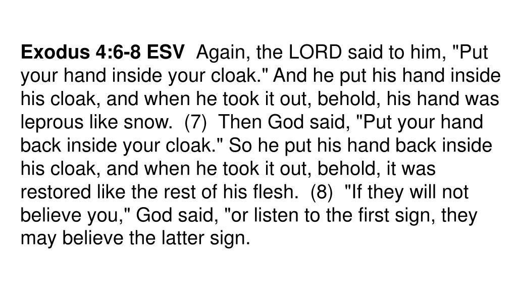 Exodus 4 6-7 cheap