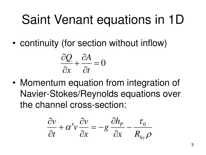 PPT Numerical Hydraulics Open channel flow 1 PowerPoint Presentation ID6302067