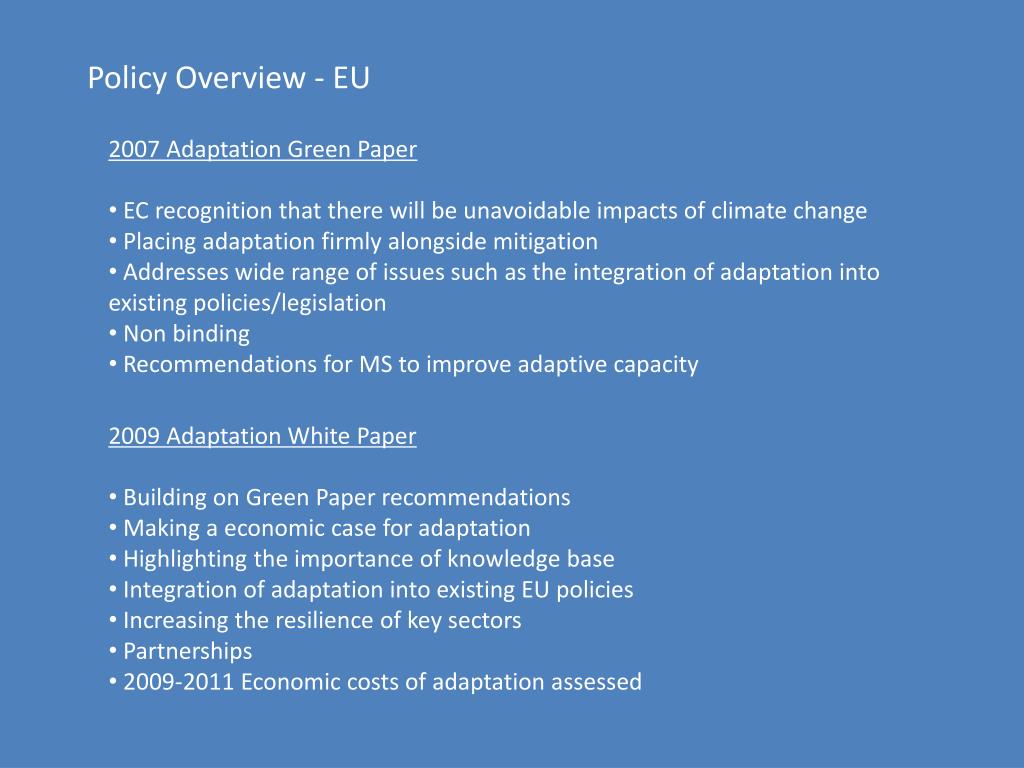 PPT - Climate Change Adaptation in the Netherlands Dominique Tappy ...