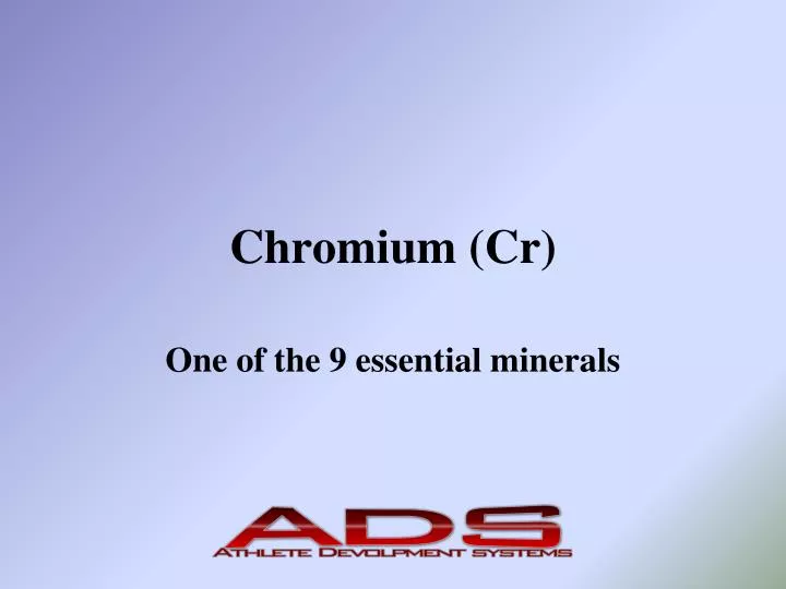 chromium cr n.