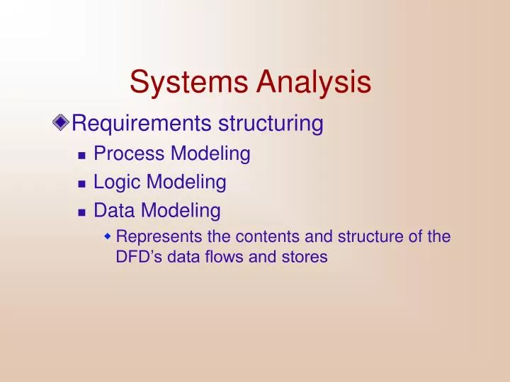 PPT - Systems Analysis PowerPoint Presentation, free download - ID:6303657