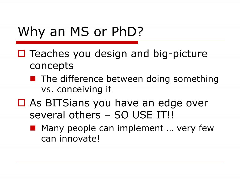 ms vs phd computer science