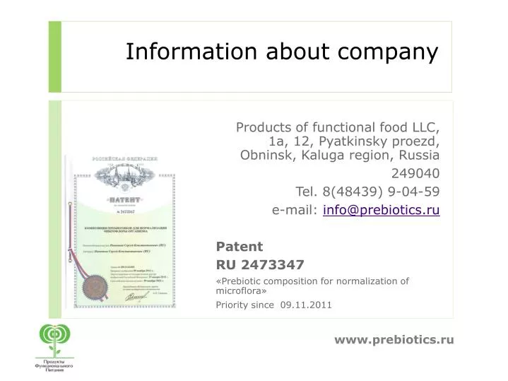 information about company n.