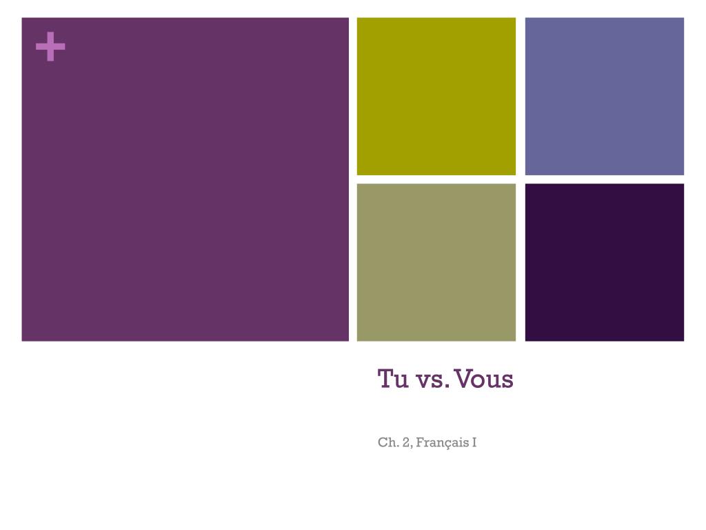 PPT Tu vs. Vous PowerPoint Presentation, free download ID6305365