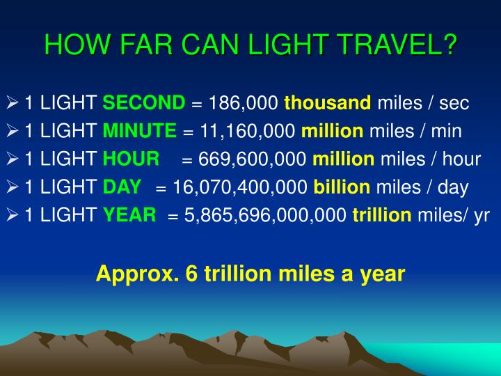 how long to travel light speed