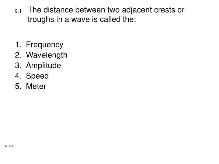 Wave Crests Frequency
