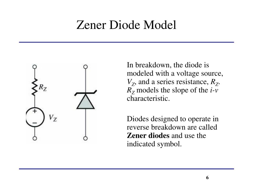 PPT - Lecture 8 Diode Applications and small signal models PowerPoint  Presentation - ID:6305753