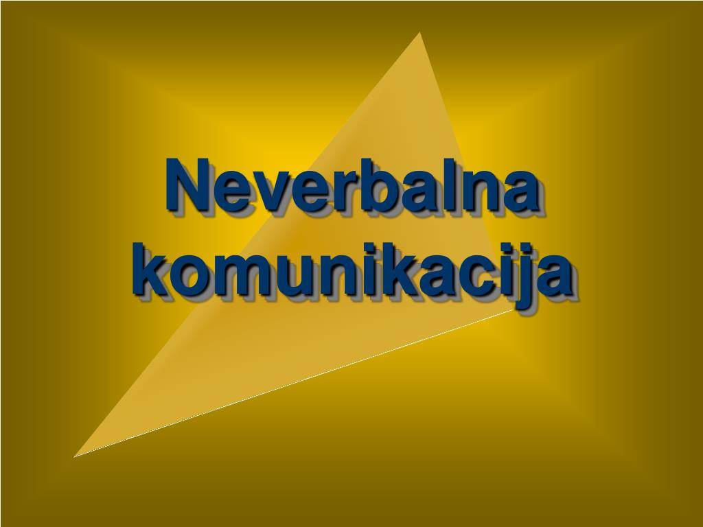 PPT - Neverbalna komunikacija PowerPoint Presentation, free download -  ID:6305773