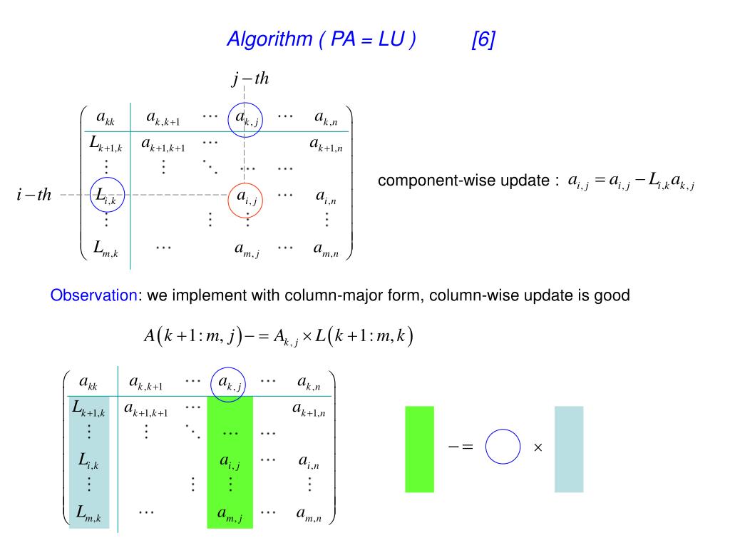 PPT - Chapter 15 C-implementation PA = LU PowerPoint Presentation, free