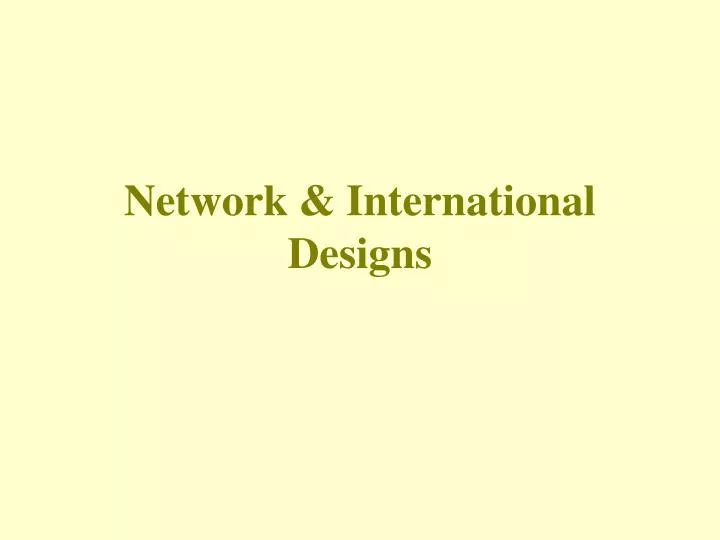 network international designs n.