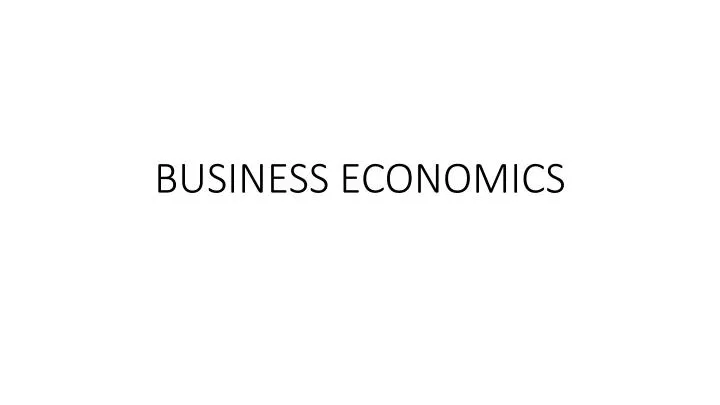 business economics n.
