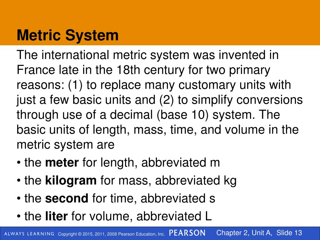 metric system problem solving