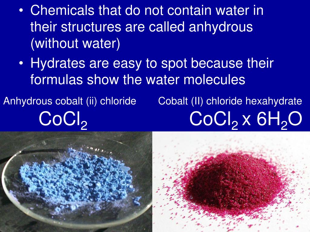Кобальт бром. Хлорид кобальта 2 безводный. Кристаллогидрат хлорида кобальта. Кобальт в воде. Хлорид кобальта безводный цвет.