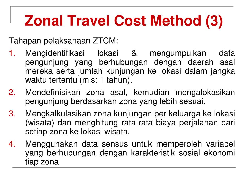 zone 5 travel cost