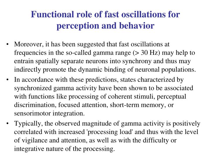PPT - Slow oscillation, Fast oscillation, and its interactions ...