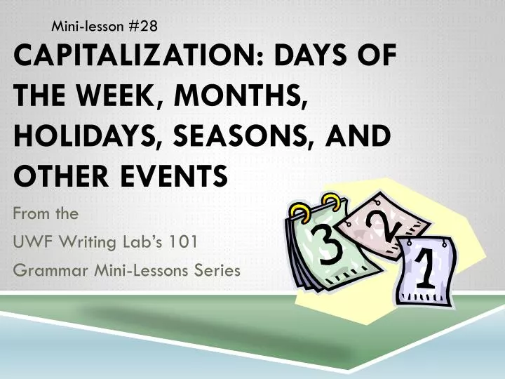 are seasons capitalized are seasons capitalized