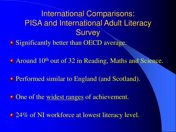 1994 international adult literacy survey 1994 international adult literacy survey