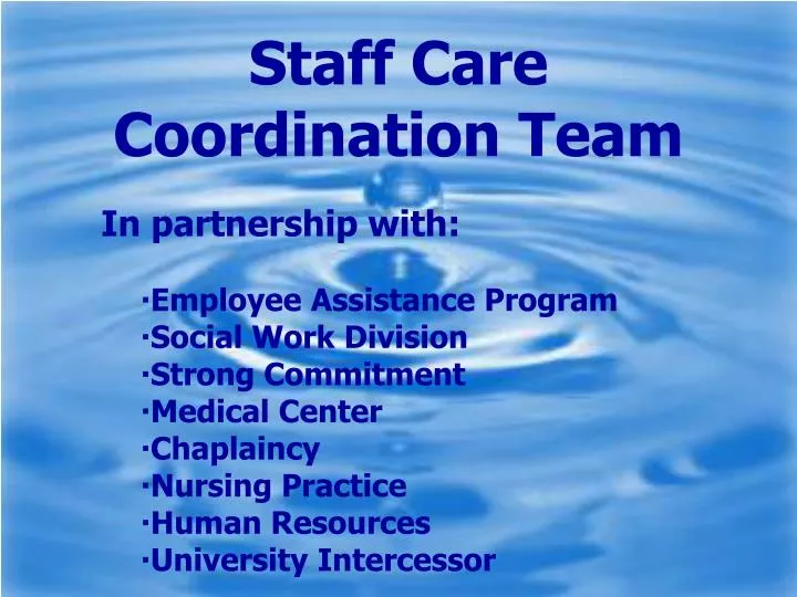 PPT Staff Care Coordination Team PowerPoint Presentation, free