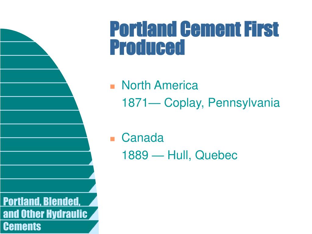 PPT - Portland, Blended, and Other Hydraulic Cements PowerPoint