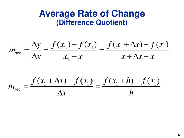 Ppt instantaneous rate of change powerpoint presentation id 6310403