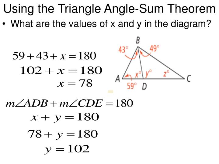 Triangle Angle Sum Theorem Definition