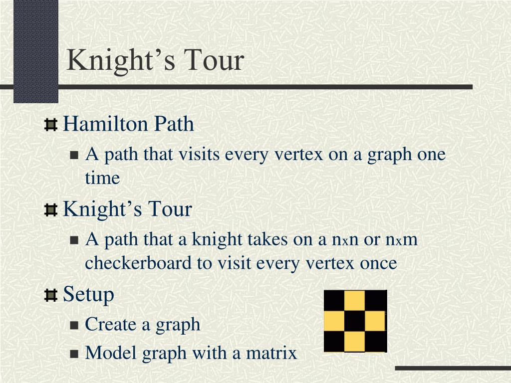 knight's tour hamiltonian cycle