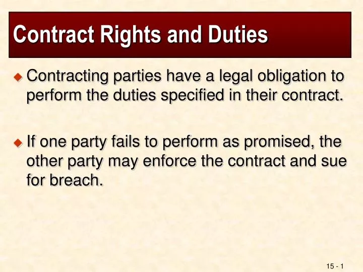 assignment or delegation of contract rights and duties