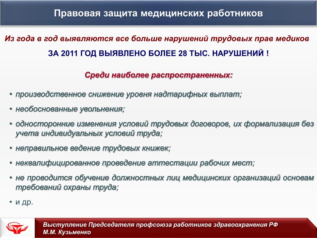 Презентация профсоюза работников здравоохранения