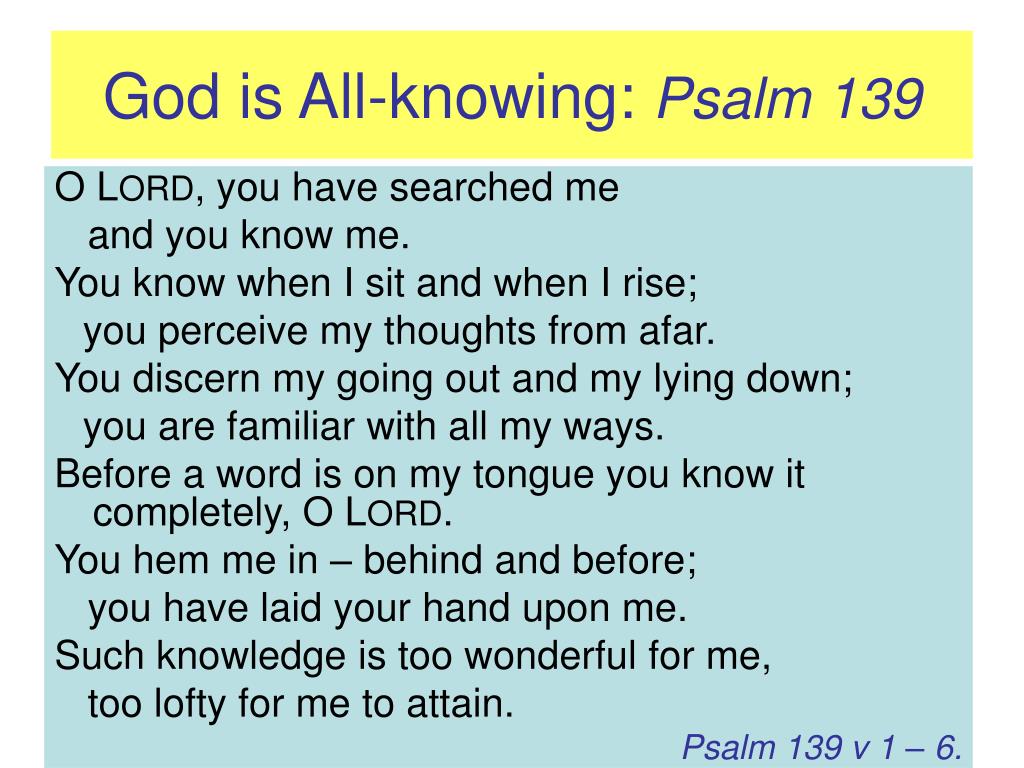 PPT - God is All-knowing PowerPoint Presentation, free download - ID