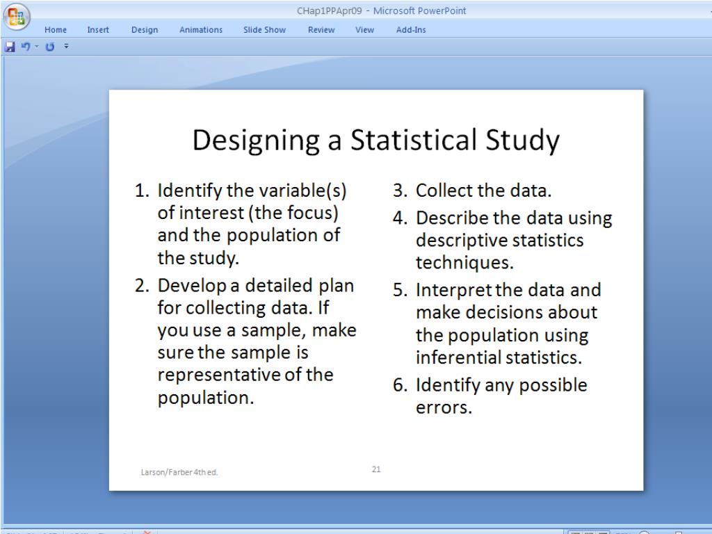 PPT - Welcome to MM207 STATISTICS Unit 1 Seminar PowerPoint ...